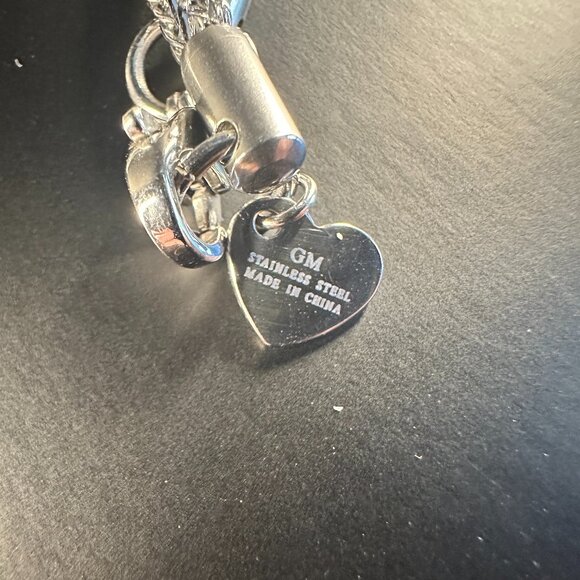 ✨ 38” GM Stainless Steel Rope Chain Necklace | Silver-Tone Long Layering Chain - Picture 3 of 3